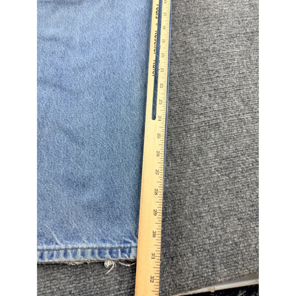 Carhartt B17-DST Mens Relaxed Fit Jeans Light‎ Wash Blue Denim 50x32 Distressed